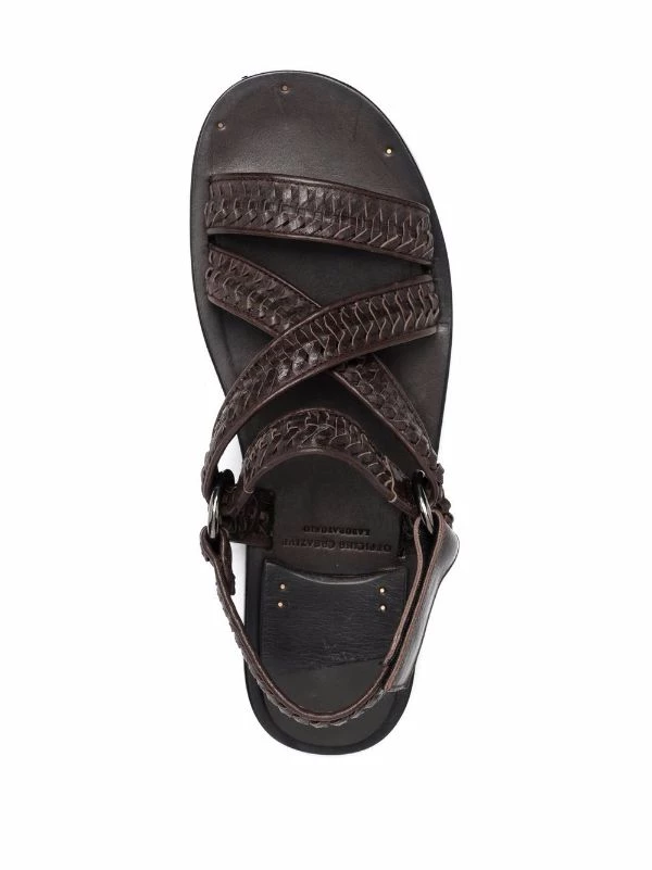 ( Nouvelle Collection ) Officine Creative Sandales à Bride Tressée MARRONE 6 ( Nouvelle Collection ) Officine Creative Sandales à Bride Tressée MARRONE – Image 4