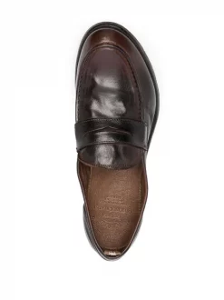 ( Nouvelle Collection ) Officine Creative Mocassins En Cuir à Entaille Penny M579 BROWN -Officine Creative Soldes 18224067 39467064 600