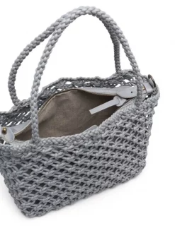 ( Nouvelle Collection ) Officine Creative Sac Cabas Susan En Cuir Tressé BLUE FOG -Officine Creative Soldes 18255157 39132412 600