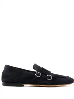 ( Nouvelle Collection ) Officine Creative DEEP NAVY Mocassins En Daim à Boucles Homme